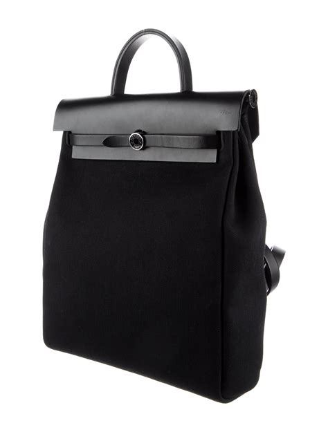 Hermes toile backpack